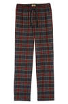 L.l.bean Scotch Plaid Flannel Pajama Pants In Grey Stewart
