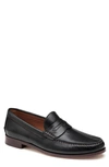 Johnston & Murphy Men's J & M Collection Baldwin Penny Loafers In Black Sheep Skin