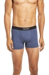 Tom Ford Logo-trim Boxer Briefs In Blue