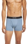 Tom Ford Cotton-blend Jersey Boxer Briefs In Pale Blue