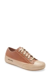 Candice Cooper Rock Low Top Sneaker In Brown Leather
