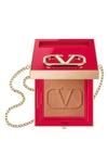 Valentino Go-clutch Refillable Compact Finishing Powder In 04 Medium Deep