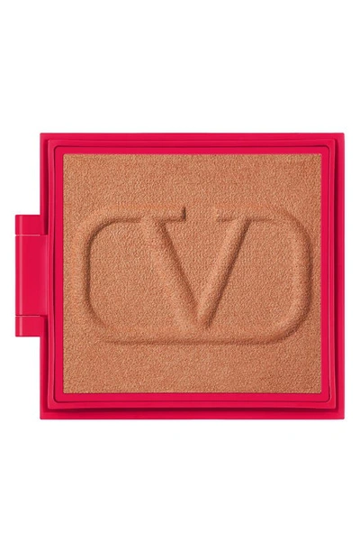 Valentino Go-clutch Refillable Compact Finishing Powder Refill Pan In 04 Medium Deep