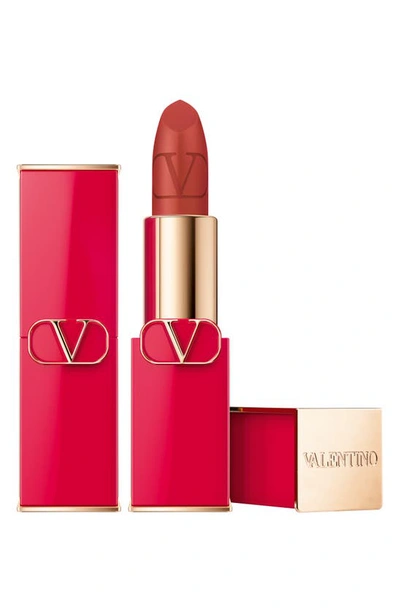 Valentino Rosso  Refillable Lipstick In 409a Copper Couture
