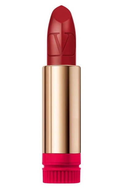Valentino Rosso  Refillable Lipstick Refill In 213r Sensuous Red