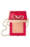 Valentino Go-clutch Refillable Compact Finishing Powder In 02 Light