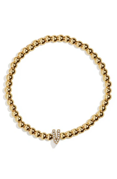 Baublebar Pisa Pave Initial Bracelet In Gold V