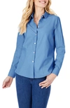 Foxcroft Dianna Non-iron Cotton Shirt In Blue Bliss