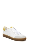 Sam Edelman Women's Josi Leather Low Top Sneakers In White/yellow Leather