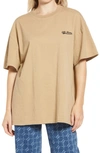 Iets Frans Cotton Boyfriend T-shirt In Iced Coffee