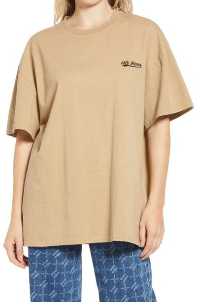Iets Frans Cotton Boyfriend T-shirt In Iced Coffee