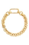 Laura Lombardi Gold-plated Carla Chain Bracelet In Gold