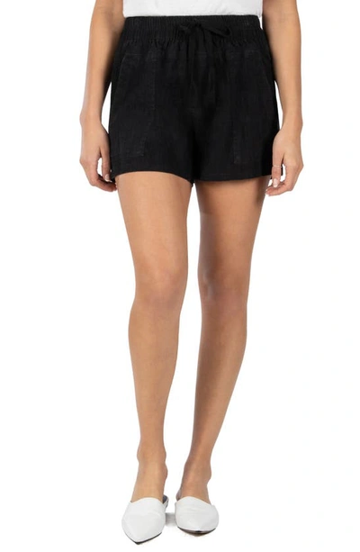 Kut From The Kloth Elastic Waist Shorts In Black