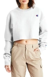 Champion Reverse Weave® Crop Sweatshirt In Gfs Silver Grey