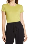 Halogenr Short Sleeve Crewneck Tee In Olive Oasis