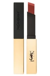 Saint Laurent Rouge Pur Couture The Slim Matte Lipstick 416 Psychedelic Chili 0.07 oz/ 2g In Gold