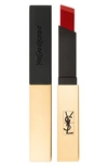 Saint Laurent Rouge Pur Couture The Slim Matte Lipstick 33 Orange Desire 0.08 oz/ 2.2g In Gold