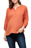 NOM MATERNITY AVA COTTON MATERNITY TUNIC TOP,10007