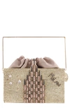 ROSANTICA CARTOLINA MILAN CRYSTAL EMBELLISHED BOX BAG,B584 OR CT MILANO