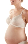 Cache Coeur Maternity Gloss Underwire Bra In Blush