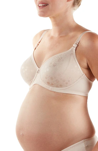 Cache Coeur Maternity Gloss Underwire Bra In Blush