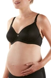 Cache Coeur Maternity Gloss Underwire Bra In Black