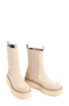 Paloma Barceló Eerin Platform Chelsea Boot In Light Brown/ Nocciola