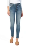 Kut From The Kloth Mia Fab Ab Exposed Button Ankle Skinny Jeans In Studious With Medium
