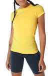 Sweaty Betty Athlete Seamless Workout T-shirt In Butter Yellow
