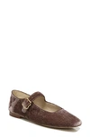 Sam Edelman Michaela Womens Buckle Square Toe Mary Janes In Mauve