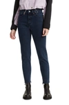 Levi's Wedgie High Waist Straight Jeans In Black And Blue