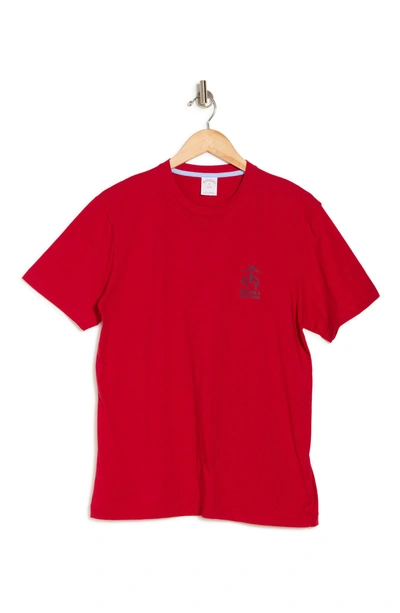 Brooks Brothers 1818 Logo Print T-shirt In Open Red