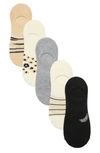 Abound Fun No Show Socks In Ivory Cloud Leopard