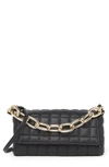 House Of Want H.o.w. We Play Vegan Leather Crossbody Bag In Black Quilt