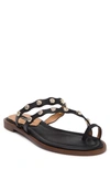 KENSIE MELODIE STUDDED STRAP TOE LOOP SANDAL