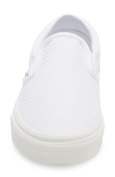 Vans Classic Slip-on Sneaker In Check True White/ Snow White