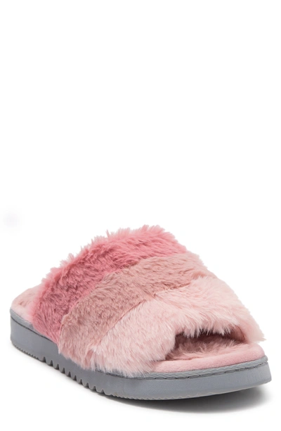 Abound Wilder Faux Fur Slipper In Pink Multi