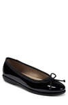 Aerosoles Women's Homebet Faux Suede Ballet Flats In Black Patent