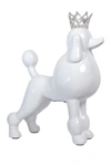Interior Illusions Plus White Poodle Bank In White