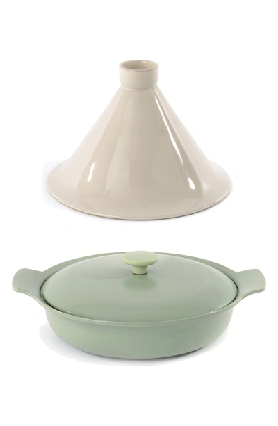 Berghoff International Ron 2-piece Tajine Set In Green/ White