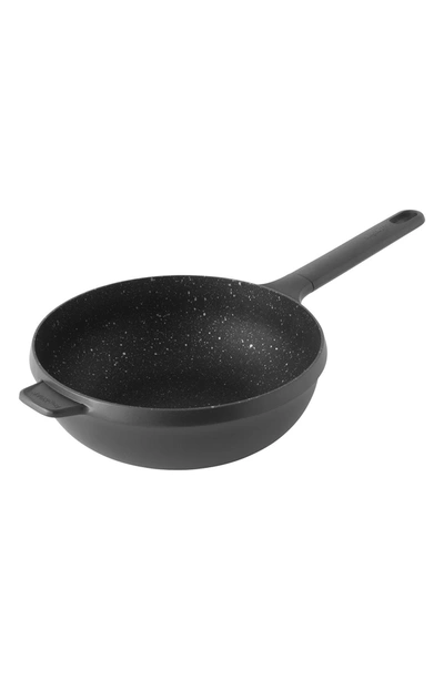 Berghoff International International Gem Non-iron Cast Aluminum 10" Stir Fry Pan In Black