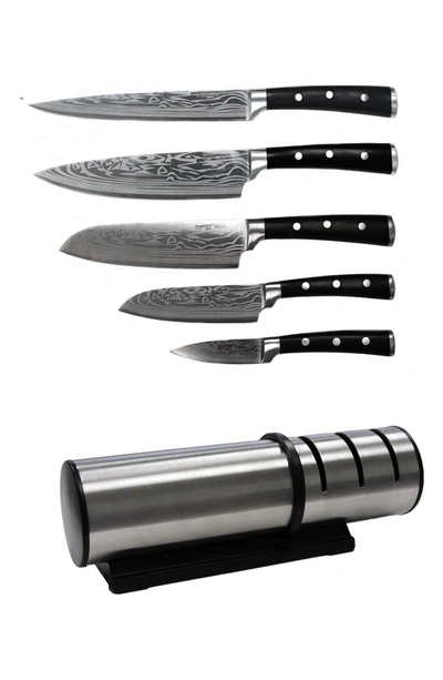 Berghoff International Antigua 6-piece Stainless Steel Cut Set In Brown/ Silver