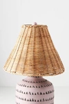 Anthropologie Rattan Empire Lamp Shade By  In Beige Size L