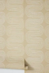 Anthropologie Zephyr Abstract Stripe Wallpaper In Orange