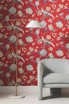 York Wallcoverings Fanciful Wallpaper In Orange