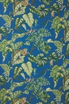 York Wallcoverings Jungle Cat Wallpaper In Blue