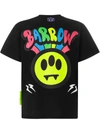 Barrow Teddy Logo Cotton T-shirt In Black