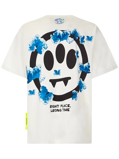 Barrow Clouds Logo Cotton T-shirt In White