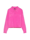 Jacquemus Le Polo Neve Textured Jumper In Pink Pink