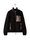 LOEWE SHEARLING JACKET,H526Y19L24 1103 BLACK BROWN